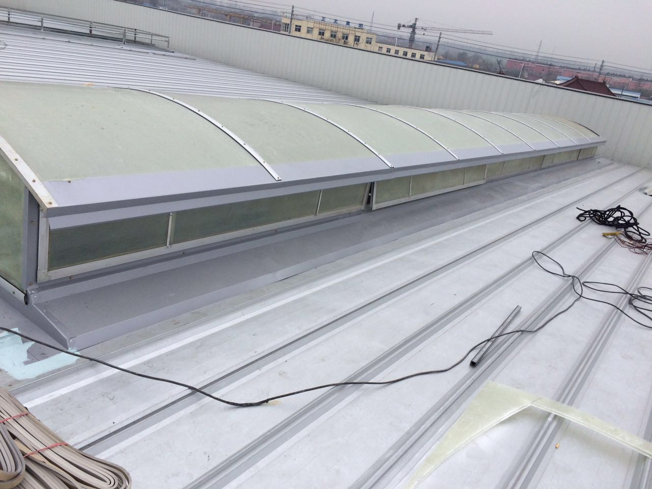 江蘇太平洋齒輪有限公司四期圓拱形電動排煙天窗